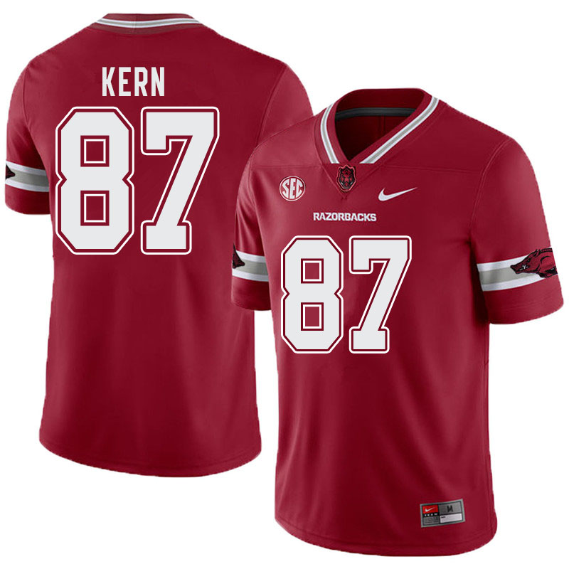 Men #87 Blake Kern Arkansas Razorbacks College Football Alternate Jerseys-Cardinal